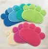 Nouveau tapis de litière pour chat 14 couleurs tapis de chat belle empreinte de patte imperméable tapis anti-dérapant chat fournitures IC863