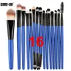 MAANGE Pro 15Pcs/Set Makeup Brushes Kit Eyeshadow Brow Eyeliner Eye Lashes Lip Foundation Power Cosmetic Make Up Brush Beauty Blending Tool