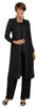 アラビア語の母の花嫁のパンツスーツとジャケットの長袖ファッションサマーカスタムシフォンマザーイブニングパンツスーツウェディング5297603