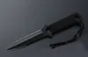 ハラーレギンスブラックキャンプナイフ高硬度58HRCステンレス鋼ミリタリーナイフジャングルサバイバルダイビング狩猟ナイフ