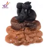 7A Våt och vågigt brasiliansk Virgin Hair Ombre Body Wave 3 Tone Färg T1b / 4/30 Obehandlad Human Hair Extension Billiga Råa Hårbuntar 4st / Lot