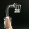 10mm 14mm 18mm 다이아몬드 매듭 석영 Banger 손톱 남성 여성 더블 스택 Domeless 손톱 유리 파이프 용 Da Rig Oil Rig Glass Bong