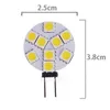 G4 9 5050 SMD LED Marine Camper Car Bulb Lamp 12V 3W Luz branca quente holofotes de alta intensidade DHL5936036