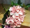 Silk Single STEM CALIFORNY HYDRANGEA 45CM1772QUOT LÄNGD 24 st konstgjorda blommor Hortensior för bröllopscentrum Hem XMA5867353