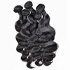 Grau 5A Qualificado Brasileiro Indiano Peruano Malaio Mongolian Virgin Remy Onda Do Corpo Do Cabelo Humano, 100% Humano Weave Bundles