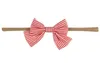 Hoge kwaliteit nylon hoofdband met stof boog voor kinderen bebe meisjes handgemaakte boutique haaraccessoires hoofddeksels