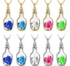 Womens Love wishing bottles Pendant Necklaces Alloy Crystal Fashion Austria Drill Popular Jewelry Necklace Angel Tears Jewelry Free Shipping