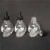 Bottiglie di cranio di vetro 30 ml di succo di vaporiutico flacone da contagocce trasparente 30 ml con tappi per bambini per il profumo di oli essenziali liquidi ecig ecig ecig