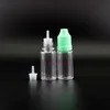 PET 10ML Dropper Bottle 100 Pcs/Lot Child Proof Safe Highly transparent Plastic Dropper Bottle Squeezable