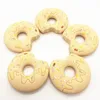 Nuovo lecca-lecca in silicone ciambella massaggiagengive per uso alimentare massaggiagengive collana per dentizione ciondolo in silicone regalo per bambini masticare perline biscotti giocattolo