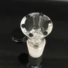 14mm 18mm Male smoke bowl black handle small honeycomb female joint for glass water pipe bong