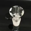 14mm 18mm Male smoking bowl black handle small honeycomb female joint for glass water pipe bong