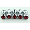 Bullet Shape Head Anal Plug Metal Steel Butt Plugs Anus Intruder Stimulator Masturbator with Beautiful Jewelry Base Fetish Sex Toy7961920