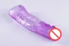 Crystal Silicone Penis Delay Mouw, Penisvergroting Extender, Dildo Seksspeeltjes, Sex Producten voor man en vrouw YST025