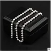 S925 Sterling Silber Halskette Paar Rand Perle Halskette Perlen Rohlicht, Männer und Frauen können tragen, kann an Freunde und Verwandte gesendet werden. Gen.