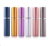 DHL Free Ship perfume bottle 5ml Aluminium Anodized Compact Perfume Aftershave Atomiser Atomizer fragrance glass scent-bottle Mixed color