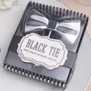 O ENVIO GRATUITO de 50 PCS Silver Chrome Black Tie Bow-Tie Saca-rolhas de Vinho Abridor de Favores Do Casamento Do Partido Do Evento Presentes Bridal Shower Aniversário Ideias