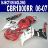 Spritzguss-Verkleidungsset für HONDA-Verkleidungen CBR1000RR 06 07, rot-weiß-schwarzes Karosserieset, CBR 1000 RR 2006 2007 VV8