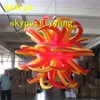 wholesale Hanging giant inflatable star with light by contorl for nightclub's ceiling decoration