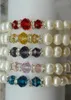 7-8 MM 100% pur naturel eau douce perles d'huître cristal Bracelet charme force élastique perle bijoux mariage perle Bracelet