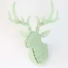 DIY 3D Wooden Colorful Animal Deer Head Assembly Puzzle Wall Hanging Decor Art Wood Model Kit Toy Home Decoration