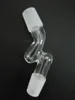 wholesale Adaptateur de joint en verre en forme de S avec mâle (14 mm) à mâle (19 mm) ou mâle (19 mm) à mâle (19 mm)