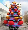 6m alta gigante publicidade inflável modelo de árvore de Natal com ornamentos para exibição de promoção e decoração ao ar livre