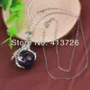 whole 20Pcs Classic Silver Plated Chain Mixed Stone Dragon Claw Round Beads Pendant Necklace Jewelry6244539