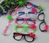 Led flash lunettes cadre nouveaux enfants fille garçon dessin animé lumières clignotantes lunettes fête bar événement fournitures décoration Noël enfants cool cadeau