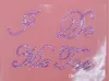 1 paar zilveren kristallen bruiloft schoen stickers "Ik doe ik ook" Bruidsaccessoires Sandal Sole Stickers Clear Rhinestones Decoratie