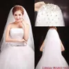 Nya högkvalitativa brudslöjor Ny ankomst Sekvensinerade glittrande kristaller Tulle White Bridal Cheap Wedding Veil Wedding Accessories Fing296V