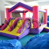 Yard Dual Slide Bounce House Gonflable Bouncer Bouncer Combo Jumper Moonwalk Bouncy Château Résidentiel Utilisez les jouets de trampoline avec ventilateur