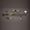 American Loft Wall Lamp Metal Water Tube Bar Counter Industrial Red/Green Bronze Corridor Lamps Living Room Club Wall Sconce