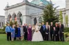 Christine Quinn's man bruidegom smoking 2015 grandma bruidsmeisje zwarte beste man bruiloft past groomsmen formele pakken (jas + broek + strikje)