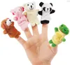 500pcs/lot DHL Fedex Animal Finger Puppets Kids Baby Cute Play Storytime Velvet Plush Toys (Assorted Animals