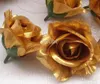 BronzeGolden Renk Altın Tonu 50pcs Çapı 78cm Yapay İpek Camellia Gül kumaş Camellia Çiçek Kafası1495153