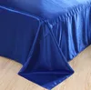 Royal Blue Duvet Covers Bettwäsche Set Seide Satin Kalifornien Kingsize Kingsize Queen Full Twin Doubled Bettblatt Betspannung Doona 5pcs491794124