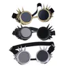 Rivet Steampunk lunettes Cyber Goth Cosplay soudage Antique victorien Vintage Glasse 4 couleurs 10 pièces/lot livraison gratuite