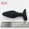 100% echte foto 3 stks / partijen sex product erotische seks speelgoed kleine / medium / big size unisex zwarte siliconen anale butt plug voor paar SX190C