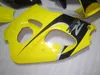 ABS Full Fairing Kit för Suzuki GSXR600 GSXR750 1996 1997 1998 1999 2000 GSXR 600 750 96-00 Svarta gula Fairings GB13