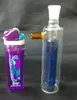 Wholesale free shipping new Mini-colored core glass hookah / glass bong, gift accessories, color random delivery