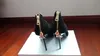 Gratis frakt 2015 Ladies Suede Leather 10cm High Heel Dress Shoes Peep-Toe Gold Metal Point Toe Size 35-42