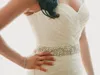 2018 di alta qualità da sposa perline perline da sposa con strass accessorio nuziale cintura di raso per prom / sera / abiti da sposa