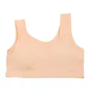 Wholesale-Womens Leisure Crop Top Vest Sports No Rims Padded Bras Tank Tops Gym Vest