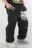 2016 череп скейтборд хип-хоп движение брюки Мужские хлопчатобумажные брюки бегуны брюки свободные хип-хоп брюки для человека заказ смешивания