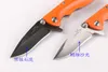 Gratis frakt 6 '' Ny CNC D2 Stenvaskblad Orange G10 Handtag Pocket Folding Kniv Camping Kniv VTFM21