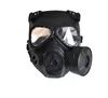 Gaz Maskesi Kimyasal Anti-Toz Boya Maskesi Airsoft Taktik Wargame Maske Yerleşik Fan Cosplay Maske Ücretsiz Kargo
