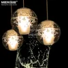 Nowoczesna lampa wisząca Kryształowe szklane szklane światła halowe meteor deszcz sufitowy światło domowe dekoracja meteoryczna schodowa kropel