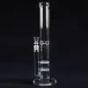 Livraison gratuite double miel peigne 19mm verre bong tube d'eau en verre clair en verre waterpipes