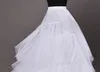 Camadas de Tule 3 Hoops Anágua Crinolina para Vestidos de Noiva com o Trem Tamanho Livre Vestidos de Casamento Underskirt Petticoat Slip
